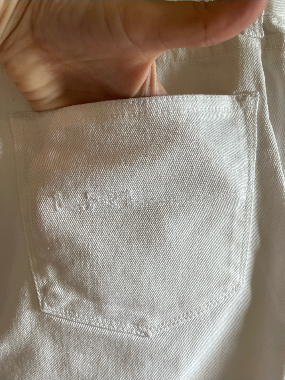 Ralph Lauren  White Denim Pencil Skirt size 6 - Picture 4 of 5